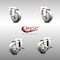 Service Caster 3 Inch 316SS Gray Polyurethane Wheel Swivel Bolt Hole Caster Brakes SCC, 2PK SCC-SS316BH20S314-PPUB-2-TLB-2 - alternate 5